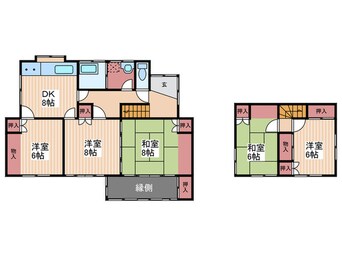 間取図 春と青空のterrace