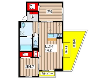 間取図 ボヌール祇園