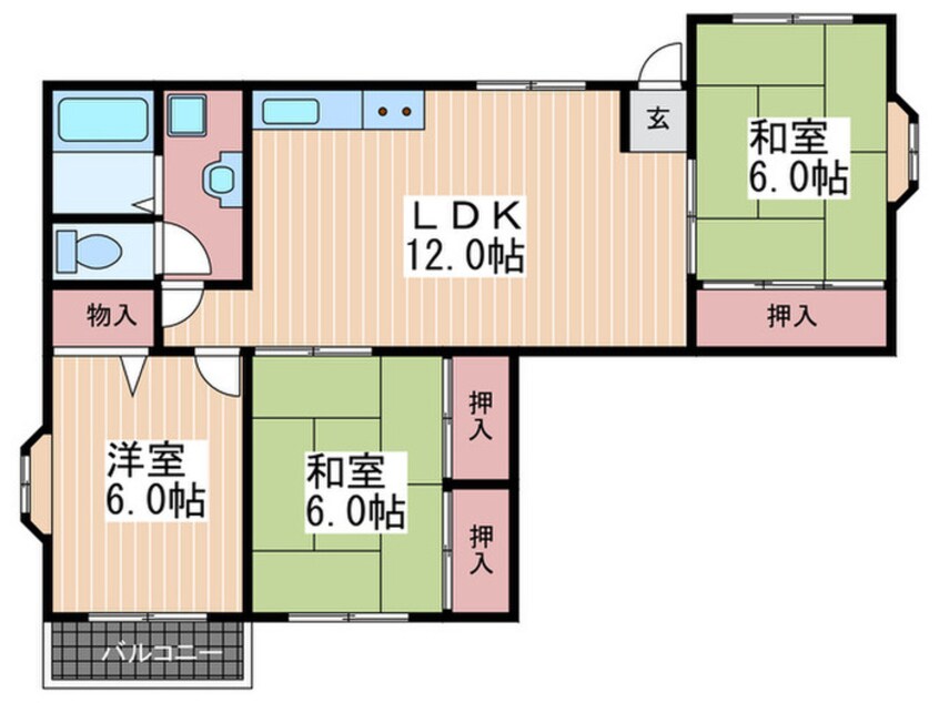 間取図 リシェス柳ケ丘