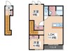 ベルクレスト 2LDKの間取り