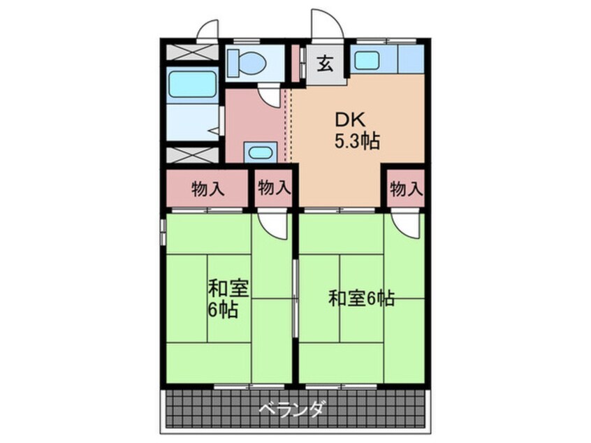 間取図 コ－ポ藤元