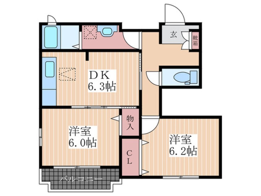 間取図 フルール