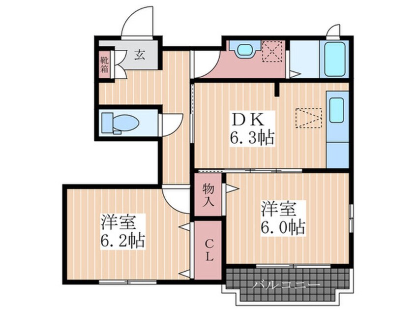 間取図 フルール