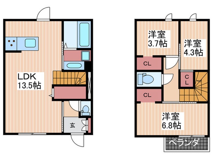 間取り図 セレニティ広