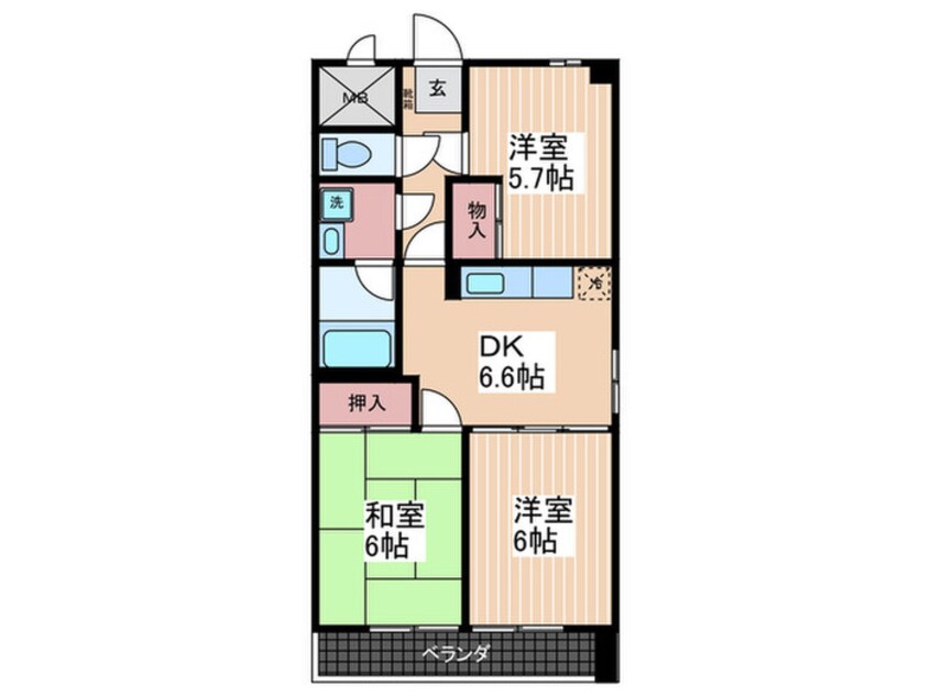 間取図 キャッスル林