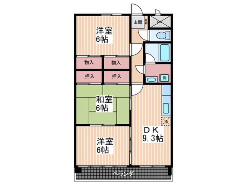 間取図 キャッスル林