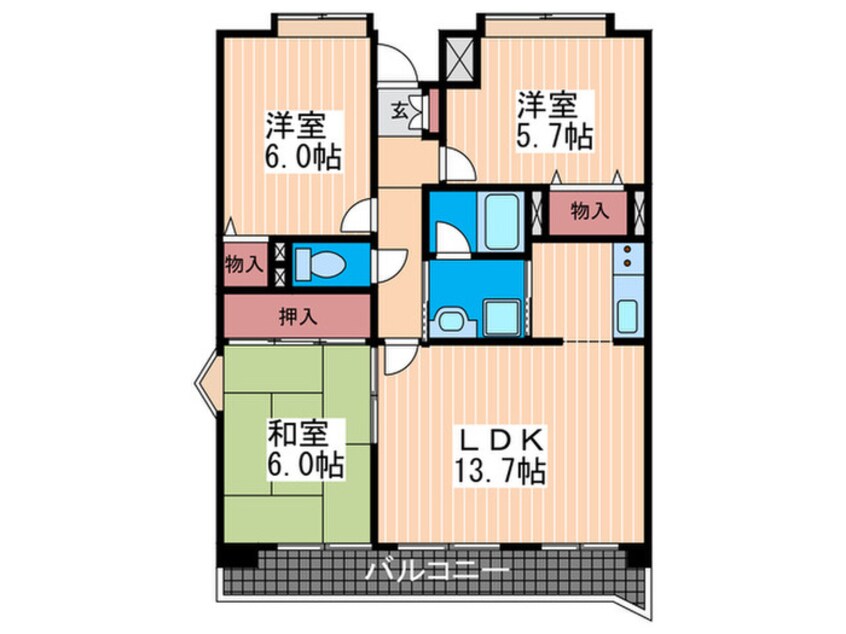 間取図 クレール安芸