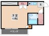 ウェッジコ－ポ坂田 1Rの間取り