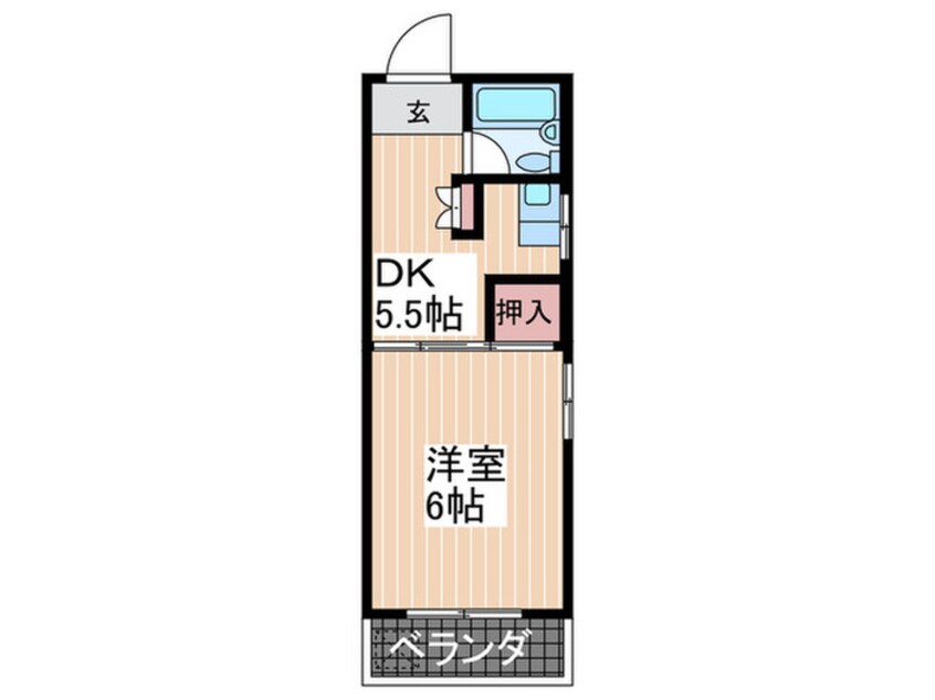 間取図 コ－ポ宮川