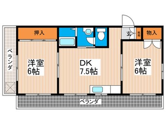 間取図 グランコート庚午中