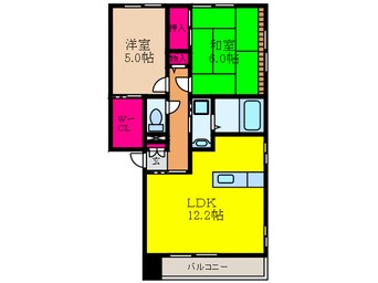 間取図 グランシード西原A棟
