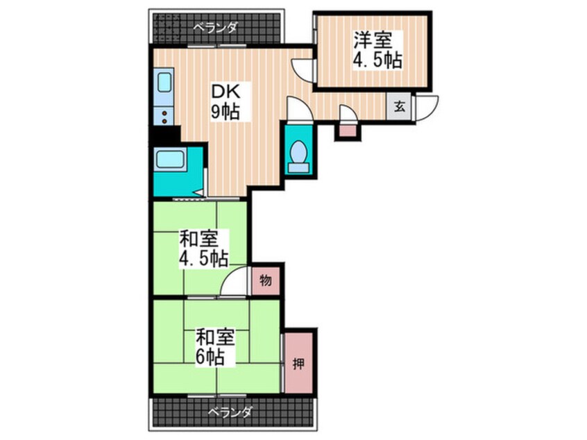 間取図 第２シモビル