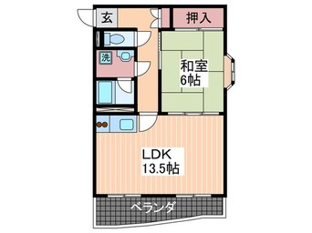 間取図 井口台ＦＬＡＴＳ