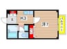 ロイヤルヒルズ　Ａ棟 1Kの間取り
