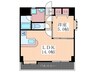 井口台ＦＬＡＴＳⅡ 1LDKの間取り