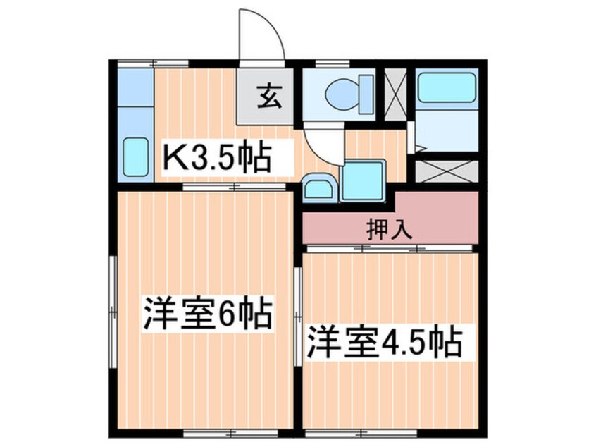 間取図 パ－ルハイツ