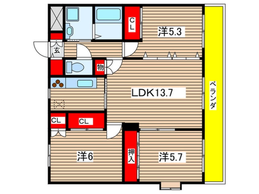 間取図 第５森下ビル