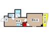 プチメゾン 1Kの間取り