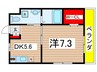 シャルマン山県 1DKの間取り