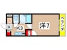 シュア－ヴ西本 1Kの間取り