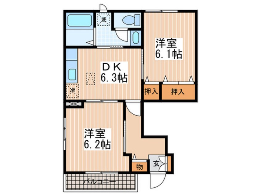 間取図 レジデンスK　Ⅱ