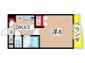 第３パロウ石田 1DKの間取り