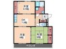 レジデンス木村 3DKの間取り