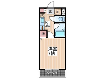 間取図 シュア－ヴ西本Ⅱ