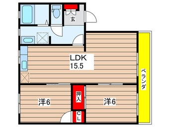 間取図 フレグランス城ヶ丘