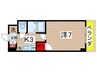 フルリ－ル沖西 1Kの間取り