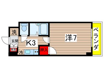 間取図 フルリ－ル沖西