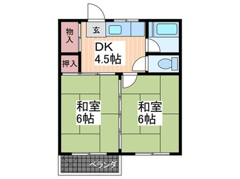 間取図 コ－ポ庚午