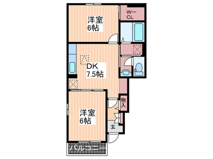 間取り図 ガーデンハウスエクセレントC