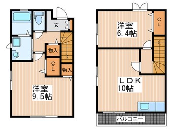 間取図 ピ－スハイツＫ　Ｄ棟