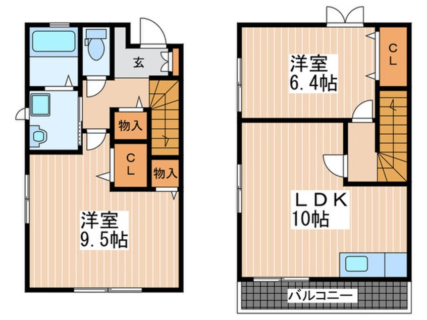 間取図 ピ－スハイツＫ　Ｄ棟