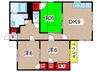サンフレフジＡ 3DKの間取り