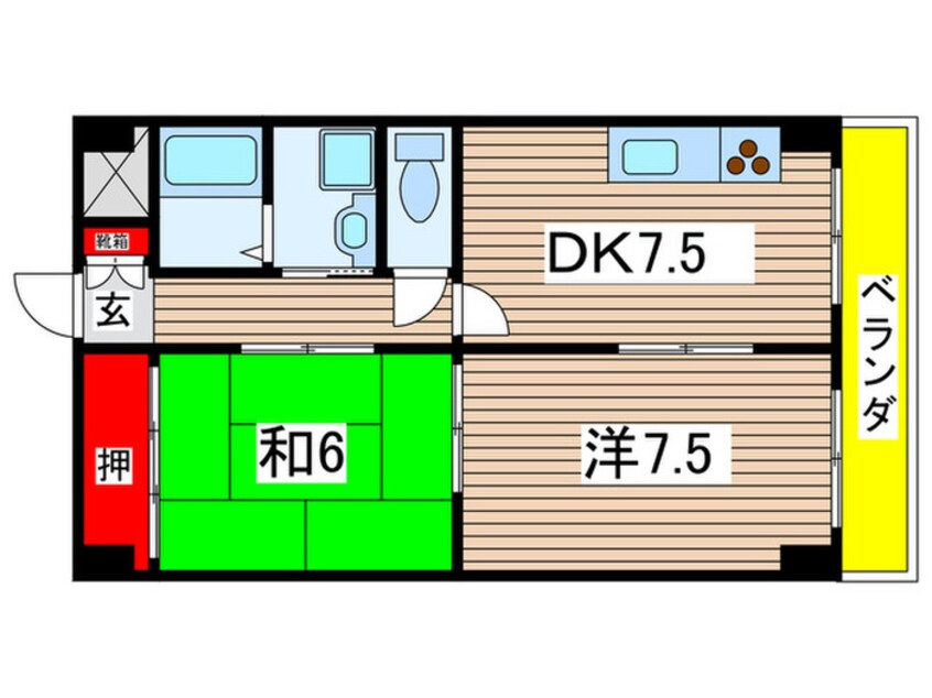 間取図 ボヌ－ルⅠ