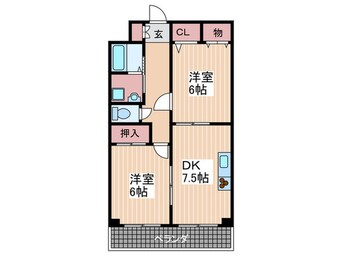 間取図 ボヌ－ルⅠ