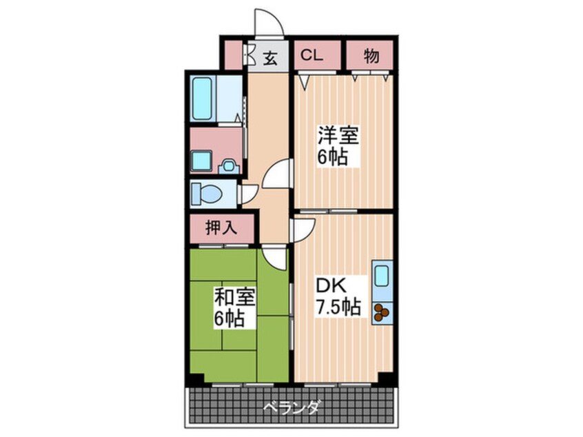 間取図 ボヌ－ルⅠ