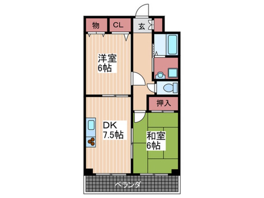 間取図 ボヌ－ルⅠ