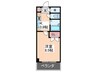 ボヌ－ルⅡ 1Kの間取り