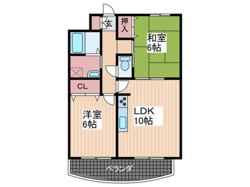 間取図 ボヌ－ルⅡ