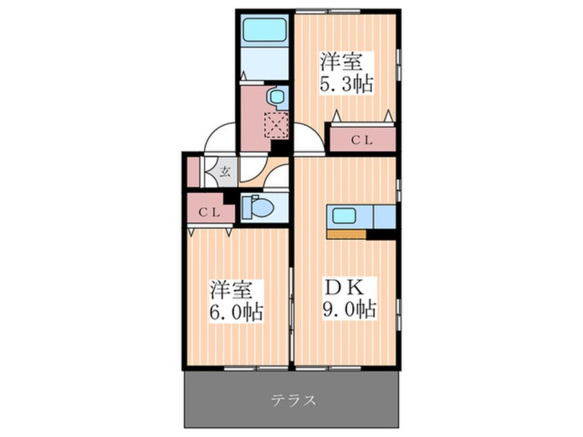 間取図 アドミラブ－ルＡ棟