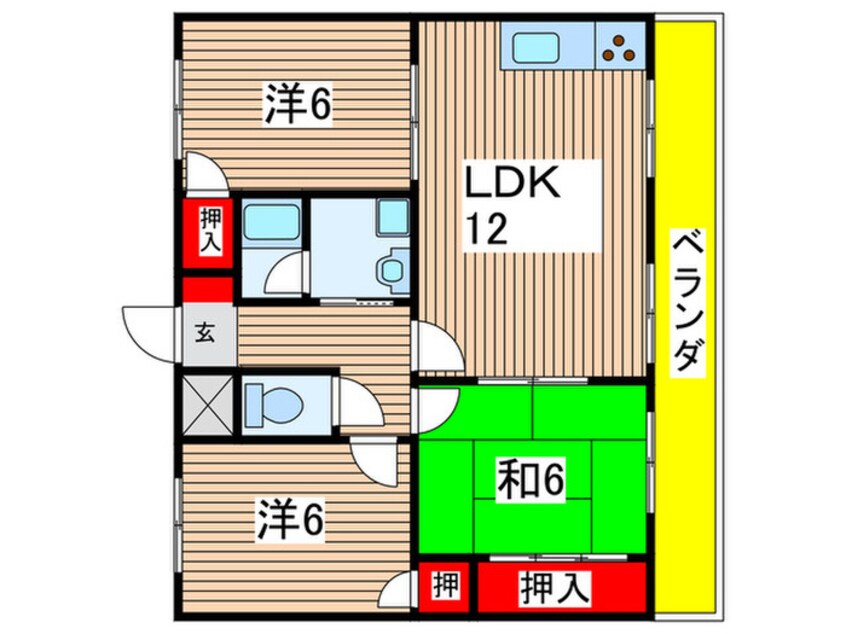 間取図 エルマ－ナⅡ