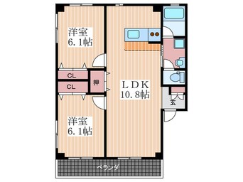 間取図 グランデ上安