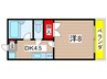 ディオグランビュー 1DKの間取り