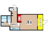 西本ビルⅡ 1DKの間取り