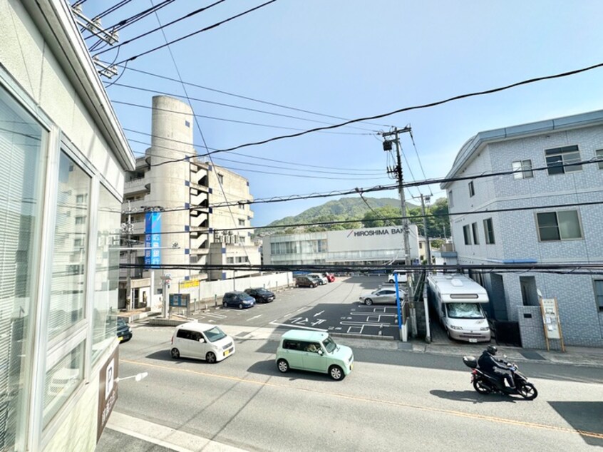 室内からの展望 西本ビルⅡ