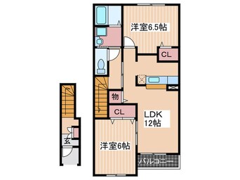 間取図 オ・ソレイユＡ棟