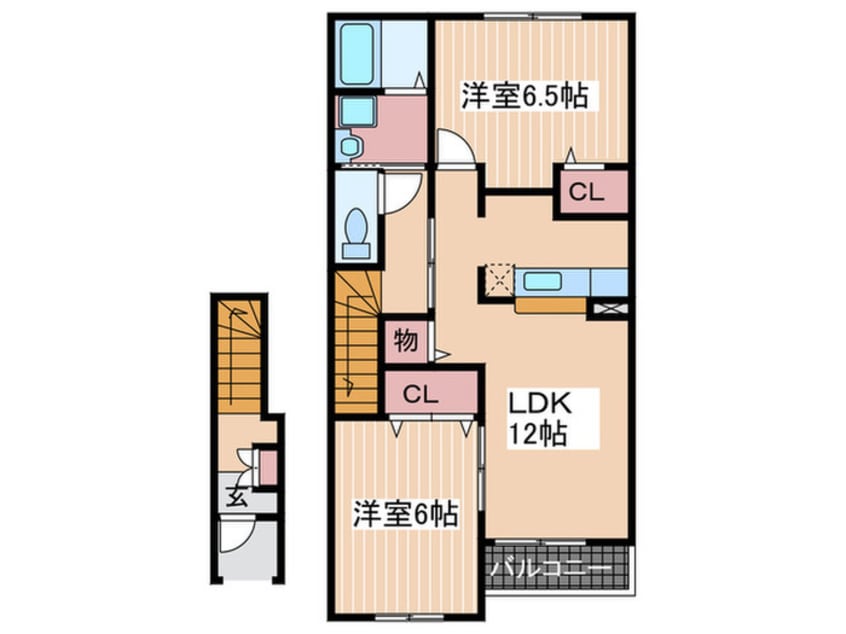 間取図 オ・ソレイユＡ棟